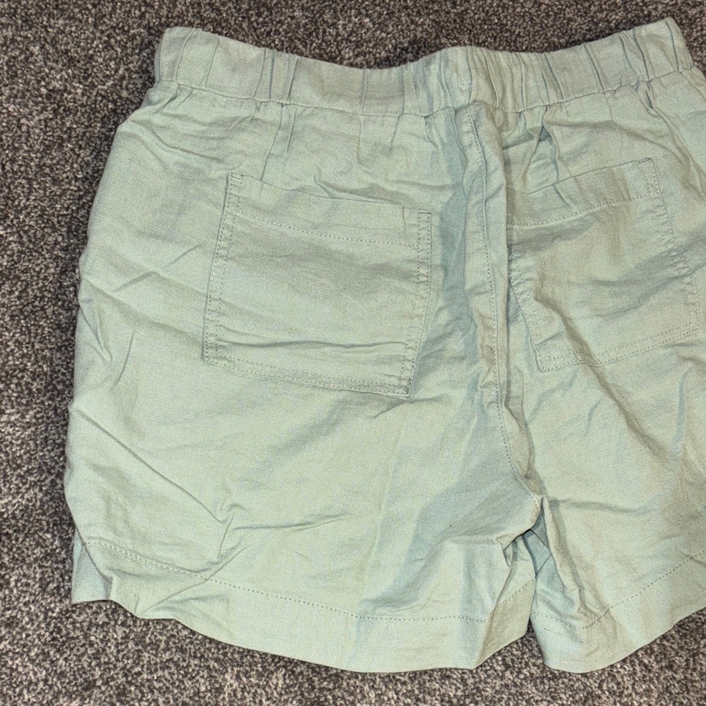 Briggs New York Light Green Flat Front drawstring with garter Shorts size medium - Picture 7 of 8